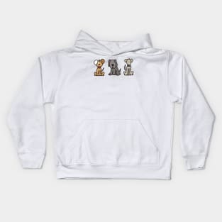 Three Pups Kids Hoodie